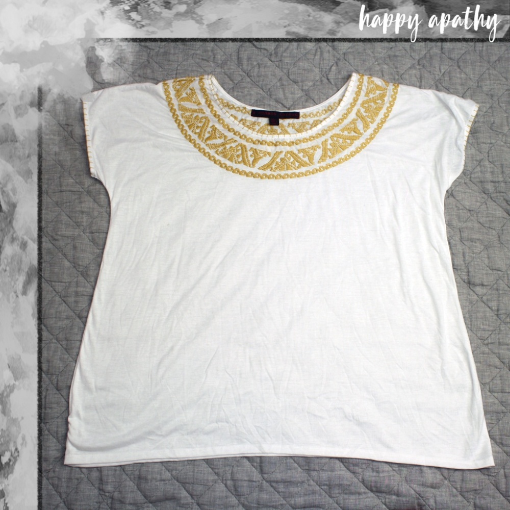 (Anthropologie) A Common Thread Bib Blouse